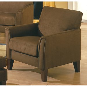Petite Chair in Mocha Microfiber