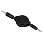 Hama Roll-Up - Audiokabel - Mini-Phone Stecker Stereo 3.5 mm schwarz