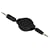 Hama Roll-Up - Audiokabel - Mini-Phone Stecker Stereo 3.5 mm schwarz