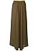 Persun Women's Loose Pleated Chiffon Wide Leg Elastic Waist Palazzo Pants