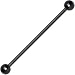 14 Gauge Black Plated Titanium Industrial Barbell Earring