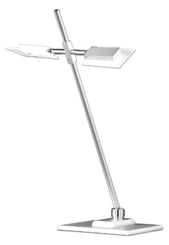 Honsel Leuchten 59062 Tischleuchte aluminiumfarbig matt/chrom Glas mattiert Preisvergleich