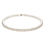 White Akoya Necklace - 7.5-8mm, AA+ Quality, Solid 14k Gold, Princess & Matinee Lengths 18, 20, 22 Inches Available