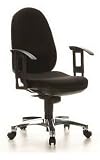 Ergonomie Bürostuhl SYNCHRO PRO 4 AL.M Stoff schwarz