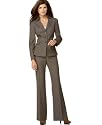 Tahari by ASL Pant Suit, Notch Collar