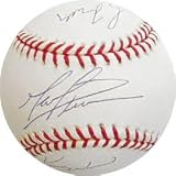 Kerry Wood, Mark Prior and Greg Maddux Triple Autographed Official MLB Baseball