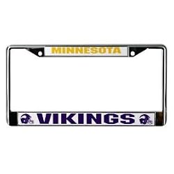 Minnesota Vikings Chrome License Plate Frame
