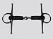 Sporting Goods : Full Cheek Rubber Mouth Snaffle Bit 5"