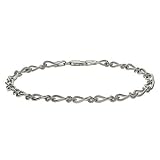 Eve's Addiction Simple Sterling Silver Chain Link Bracelet