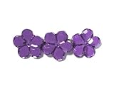 Purple Crystal Flower Barrette - (Child)