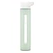 Takeya Modern Glass Water Bottle with Silicone Sleeve, Ice Green, 18-Ounce