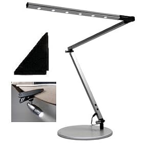 Koncept Z-Bar High Power Adjustable LED Desk Lamp Daylight White Illumination - Silver... by Koncept