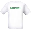 NORTH DAKOTA - GREEN LETTERING - State-series - White T-shirt