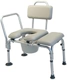 Lumex Padded Commode Tub Transfer Bench   With pail and cover
