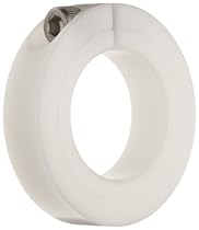 Ruland CL-8-P One-Piece Clamping Shaft Collar, Plastic, .500