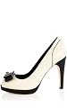 Posh Black and White Peep