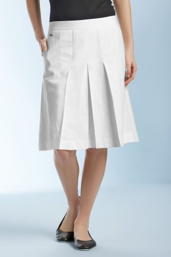 Silver Collection Linen Kick Pleat Skirt