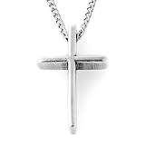 Pewter Large Basic Cross Pendant by Bob Siemon, 18