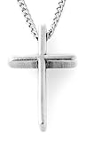 Pewter Large Basic Cross Pendant by Bob Siemon, 18"