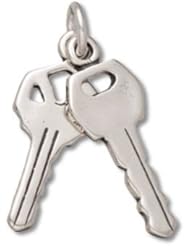 Genuine Raposa Elegance (TM) Set of Keys Charm Pendant (21 x 7 mm). 100% Satisfaction Guaranteed.