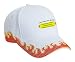 You're Only Alive Because My Greater Swiss Mountain Dog Thinks You're Cute! Adult White Hat with Red Flames FIRE