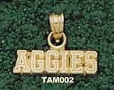 Texas A&M Univ Aggies Charm/Pendant -14K/10K, Stainless Steel or Gold Plated