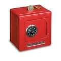 Tresor aus Metall, rot