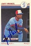 Jerry Manuel, Indianapolis Indianas - Expos Affiliate, 1991 Line Drive Pre-Rookie Autographed Card