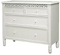 Belgravia Shabby Chic White 2/2 Chest of Drawers