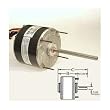 GE 3328, 1/4 HP, 208-230 Volts, 5 5/8 Condenser Fan Motors HP: 1/4, RPM: 1075, Volts: 208-230, Enclosure: Open, Type: Permanent Split Capacitor Bearings: Sleeve, Mounting: A4, Rotation: CCW/CW, 60Hz, Protection: Automatic Reset, Speeds: One, Volts: 1.8, Model Number: 5KCP39EGP697S, Shaft Up