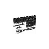 Grey Pneumatic 82222D 1/2' Drive 22pc Deep Length Fractional Duo-Socket Set - 12 [並行輸入品]