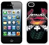 iPhone 4 4S Metallica Master Of Puppets White Shell Cover Case,Durable Cover