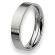 Brushed Flat Stainless Steel Ring (5.0 mm) - Sizes 6-13