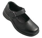 D'Trevi Girl's School / Dress Mary Janes Velcro Shoes Black