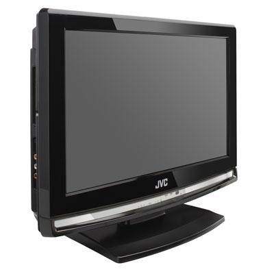 JVC LT-19D200 - 19 LCD TV with built-in DVD player - widescreen - 720p - HDTV - black