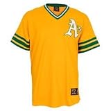 Oakland Athletics Throwback Gold Replica Majestic Jersey
