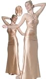 Elegant Halter Bridesmaid Formal Prom Gown Dress