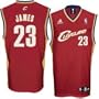 LeBron James Cleveland Cavaliers Burgundy Youth Replica Adidas NBA Jersey Size: Large