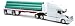 White Logoed Volvo Tractor Trailer