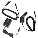 RIM OEM Charging Bundle Include Car Charger Folding Travel Charger and USB Sync Data Cable for Blackberry 7100 7106t 7130 7250 7520 8100c 8110 8120 8130 8300 8320 8310 8700c 8700g 8800c 8820 8830