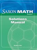 Math Course 1 Solution Manual (Course 1 2 3)