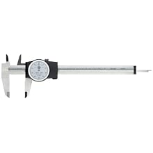 Brown & Sharpe 05.20001 Dial Caliper, Stainless Steel, White Face, 0-6" Range, +/-0.001" Accuracy, 0.1" Resolution, Meets DIN 862 Specifications