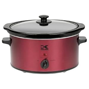 Kalorik 3.7 Qt. Slow Cooker - Red Black by 
