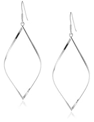 Argento Vivo Medium Open Twist High Polish Earrings