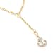 14K Gold 10 Diamond Anchor or Butterfly Charm Anklet