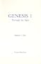 Genesis 1: Through the Ages