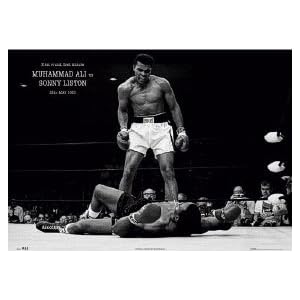 Muhammad Ali (Vs. Sonny Liston) Framed Sports Poster Print - 24