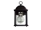Yosemite Home Decor 5008IBL Tara 4.5-Inch One-Light Exterior Sconce, Black