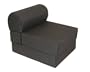 Adult Studio 28-Inch Twin Sleeper Chair, Black
