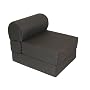 Adult Studio Chair Sleeper Poly/Cotton  Jr. Twin 28", Black